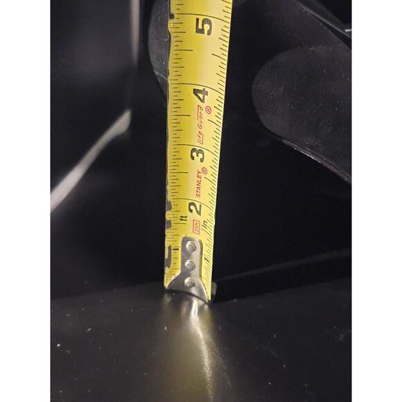 Stuartz Weitzman Platform Heels Shoes Pumps Suede Women's Sz 10.5 Black Studs - Picture 11 of 13